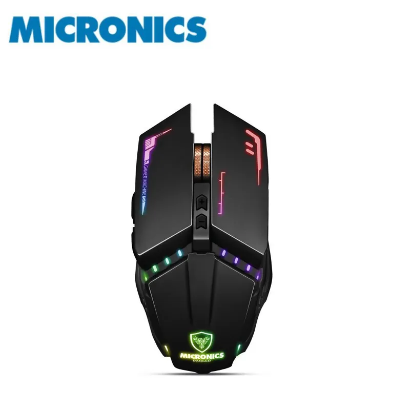 MICRONICS - Mouse Gamer Inalámbrico Micronics Ranger MIC M822RX Negro