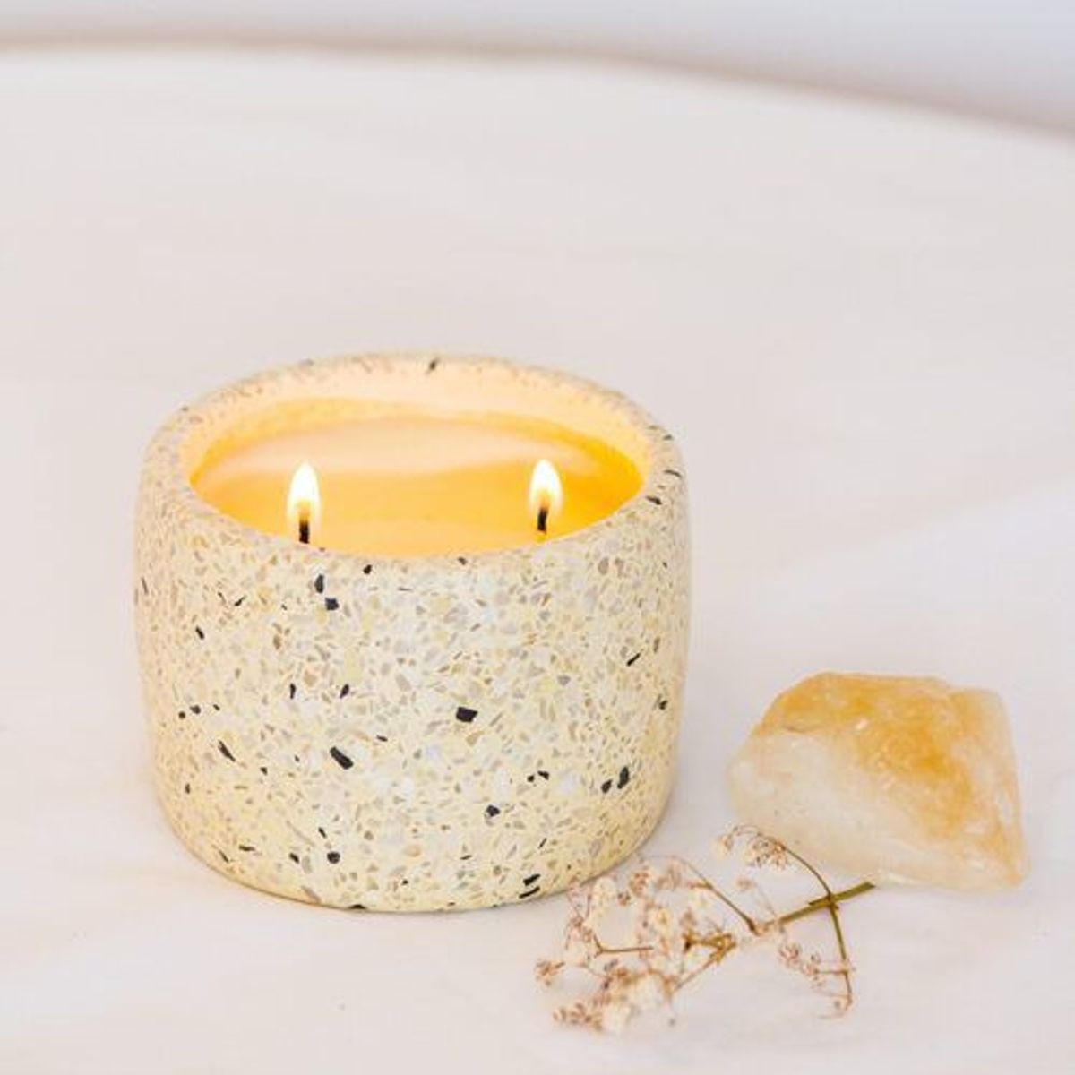 CANDRA - Vela Terrazo Confia en ti mereces lo que sueñas Amarillo