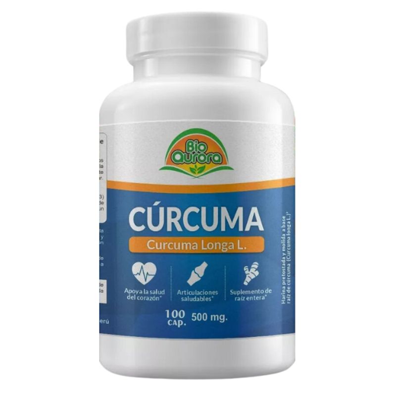 GENERICO - Cápsulas de Cúrcuma x 100 uni Bioaurora