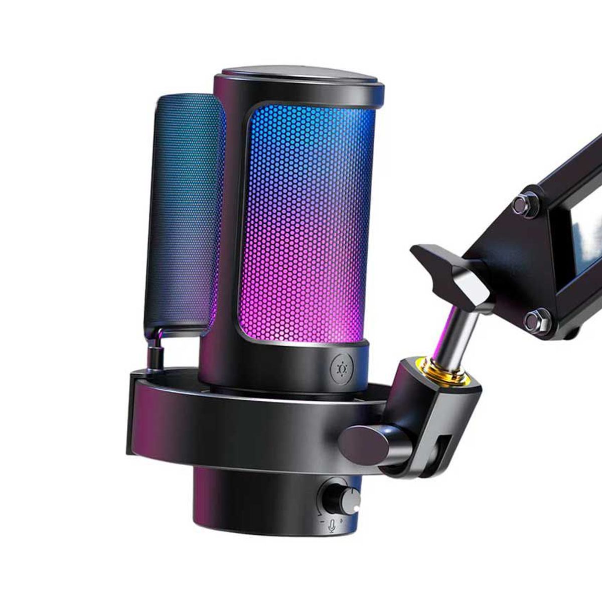 FIFINE - MICROFONO FIFINE A8 CONDENSADOR RGB NEGRO