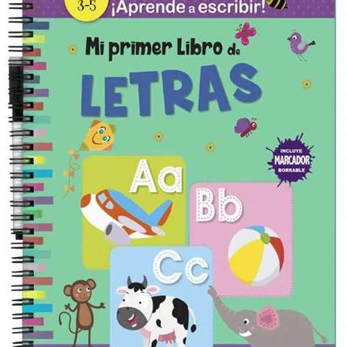 GENERICO - Libro Infantil Escribe y Borra - Letras