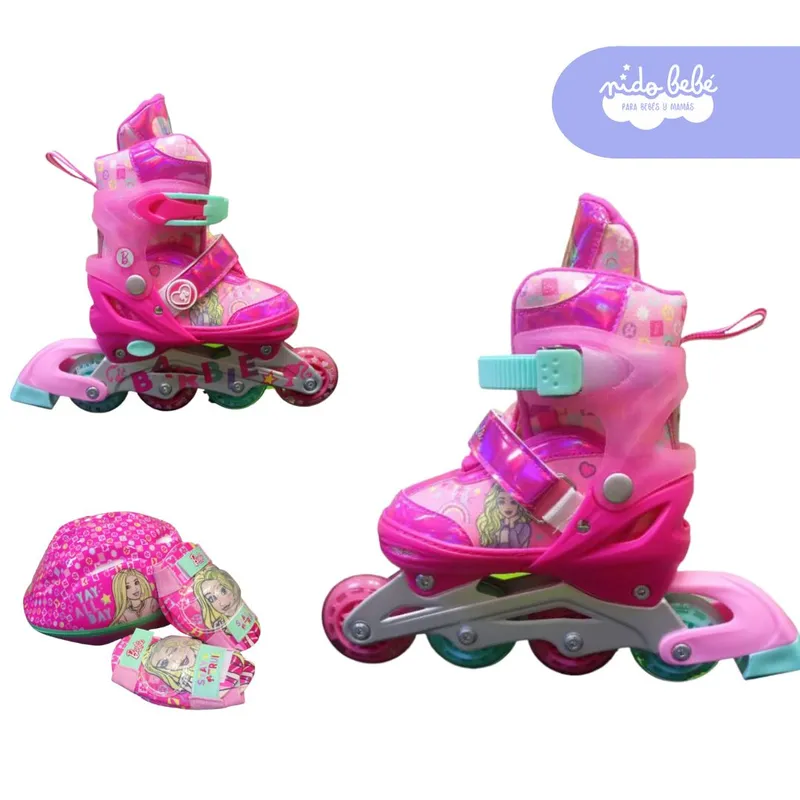 OXIEPRO - PATIN LINEAL BARBIE TALLA M