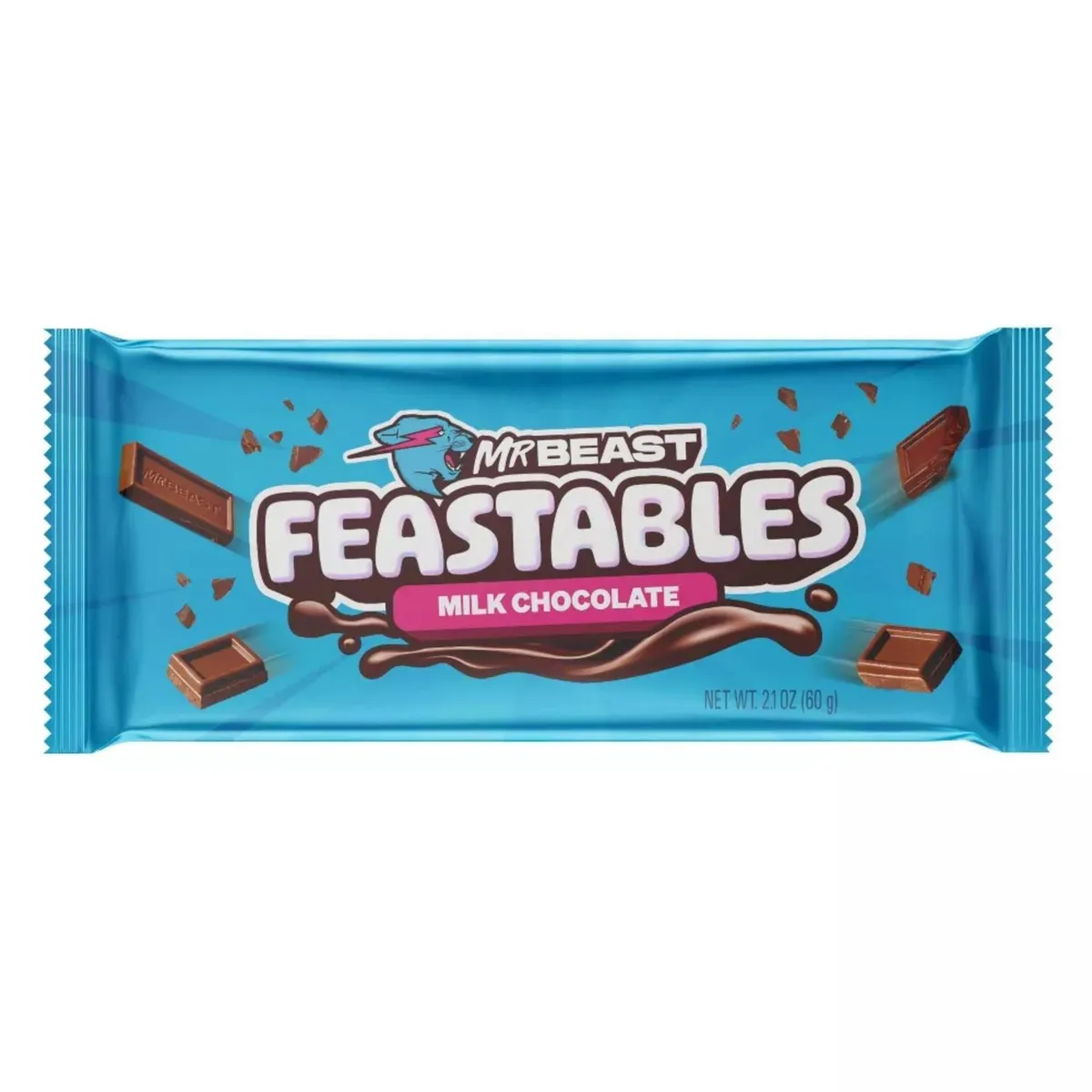 GENERICO - Chocolate Mr Beast Feastables Leche 60 Gr Bajo En Sodio