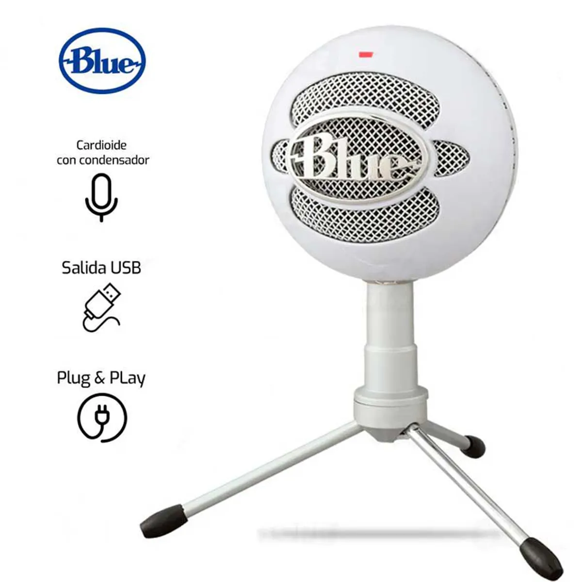 BLUE - MICROFONO BLUE SNOWBALL ICE USB BLANCO
