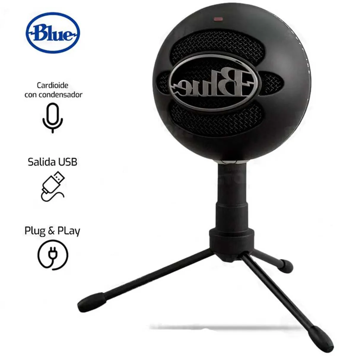 BLUE - MICROFONO BLUE SNOWBALL ICE USB NEGRO