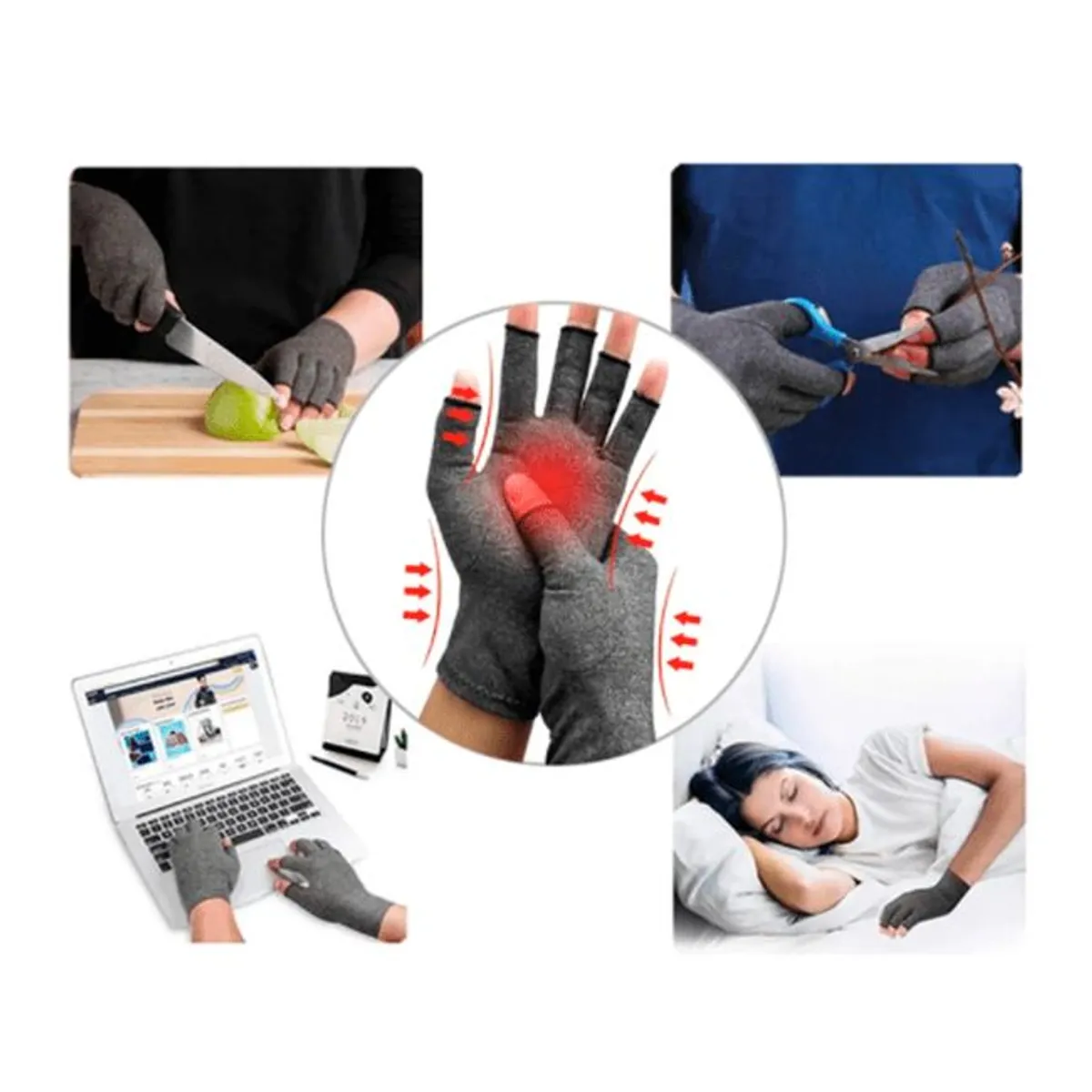 GENERICO - Guantes de Compresión Deportivos Artrosis Tendinitis y Túnel Carpiano