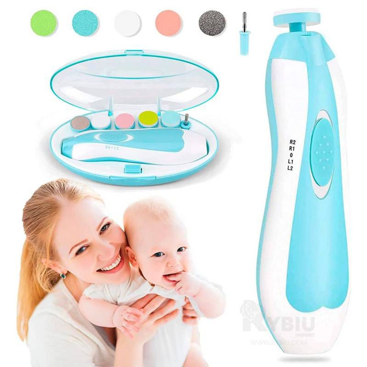 GENERICO - Cortadora de Uñas Electrica Cepillo Dental U 360°