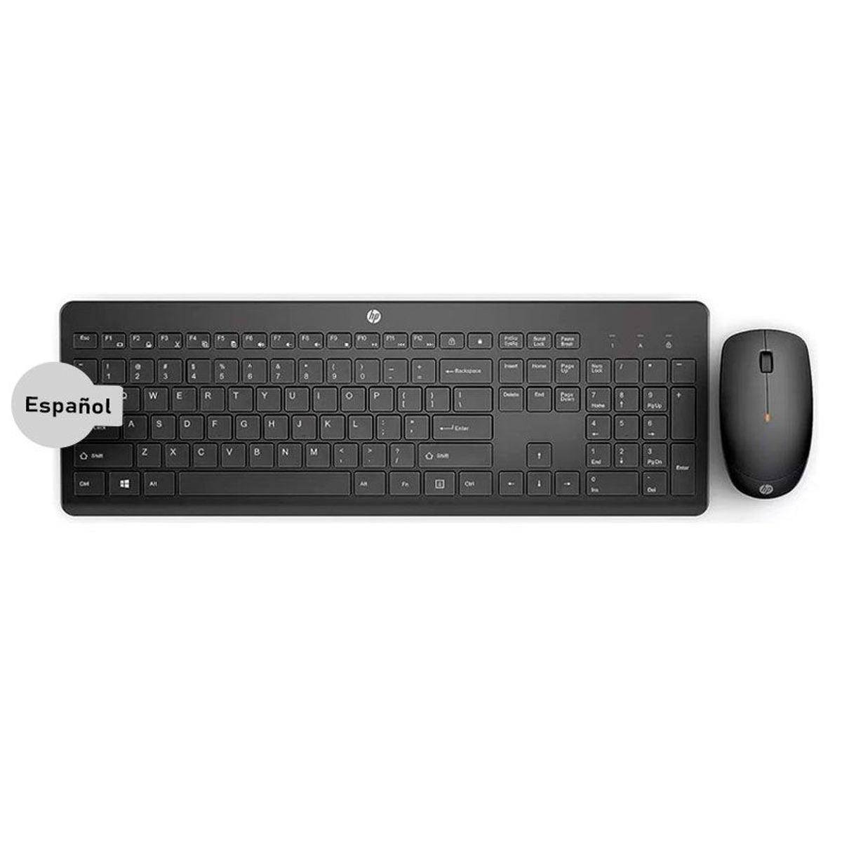 HP - Combo Teclado + Mouse HP 235 Wireless USB Negro Slim 1Y4D0AA