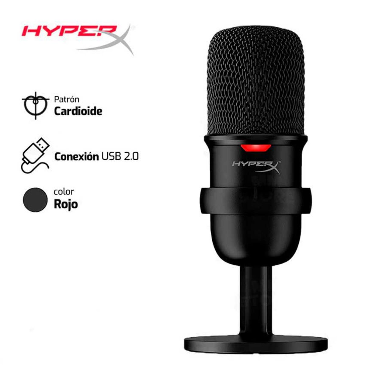 HYPERX - MICROFONO HYPERX SOLOCAST USB NEGRO