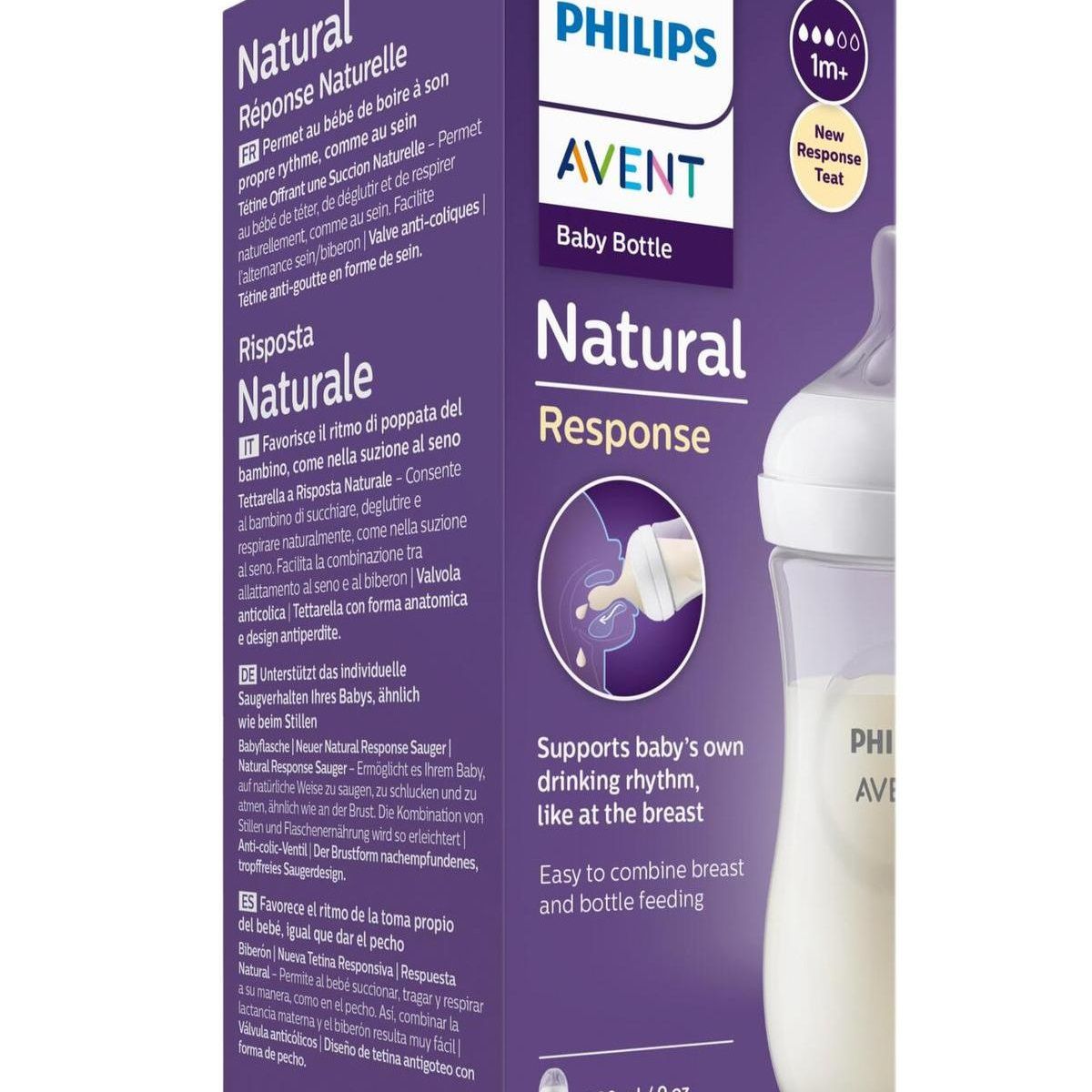 AVENT - Biberon  Avent Natural 3.0 Anticolico Antigoteo 260 Ml