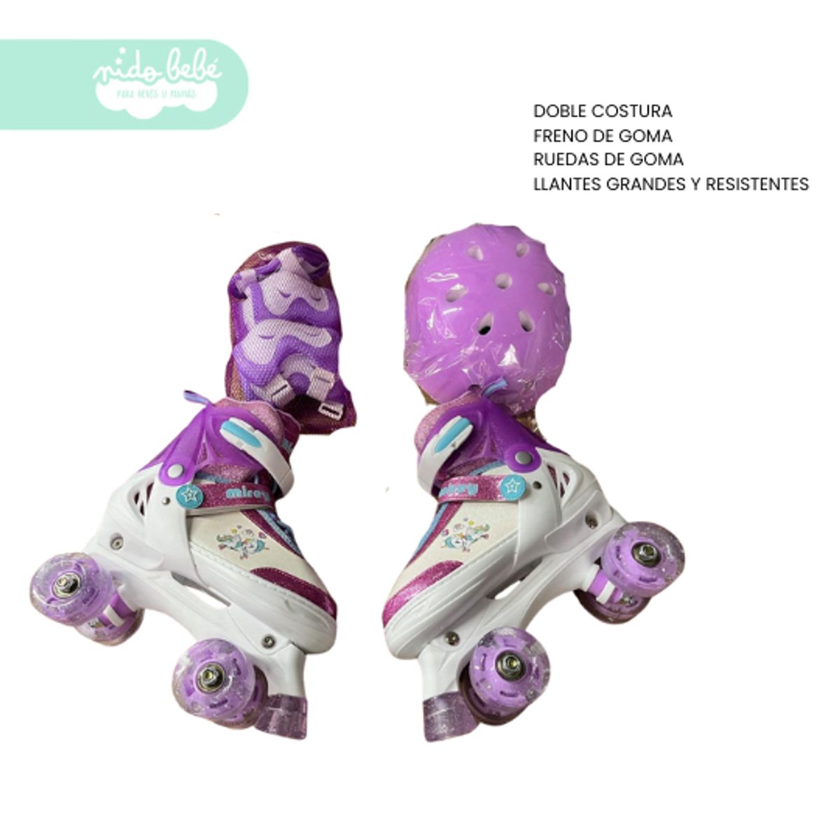 OXIEPRO - PATIN 4 RUEDAS PONY TALLA M 34-36