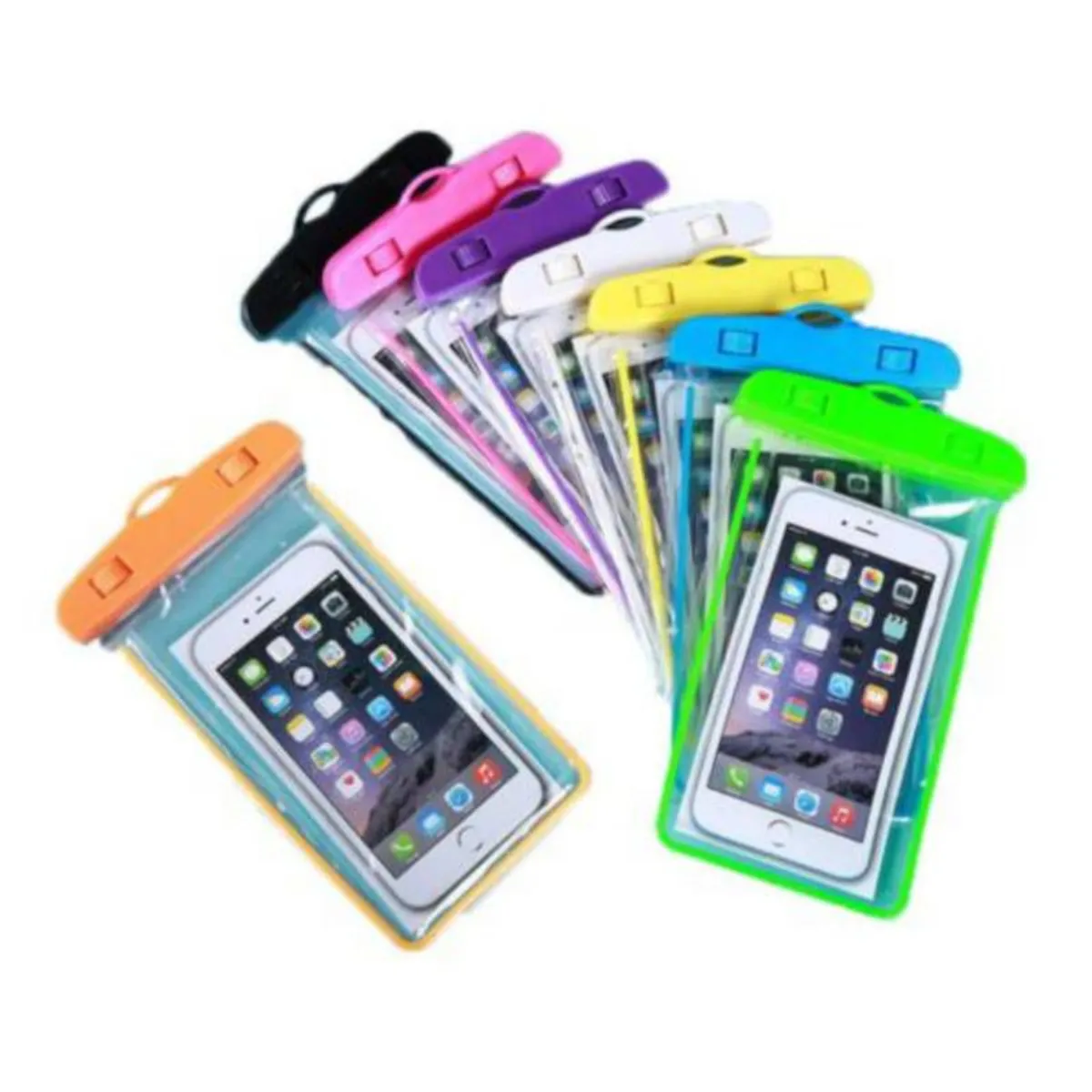 GENERICO - 3 pack Funda protector Acuática - impermeable universal para celular