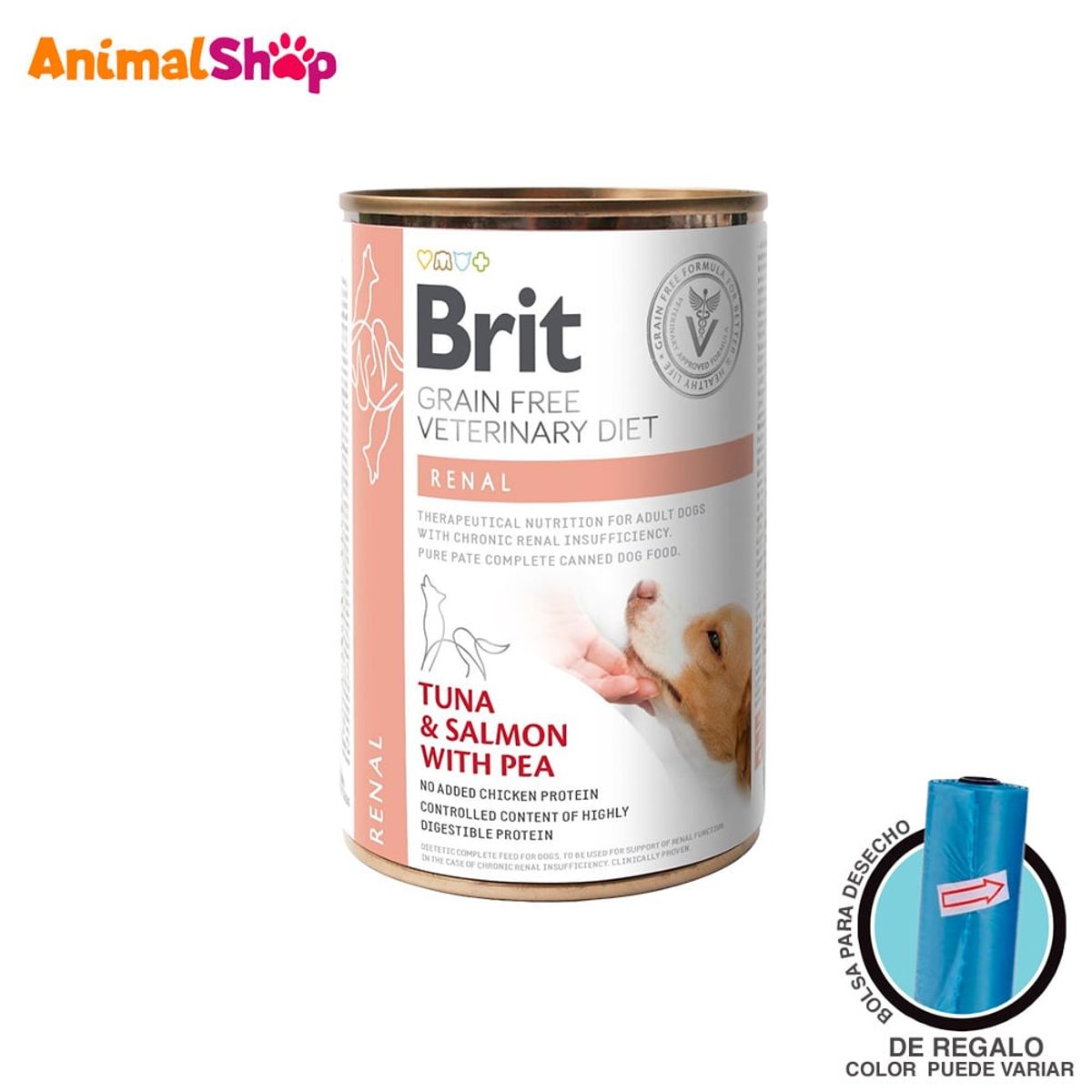 BRIT CARE - Alimento Para Perro Brit Grain Free Renal Tuna Salmon 400Gr