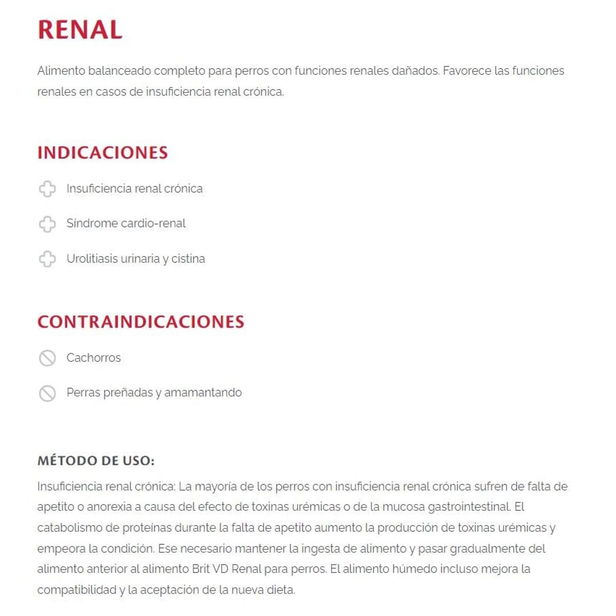 BRIT CARE - Alimento Para Perro Brit Grain Free Renal Tuna Salmon 400Gr