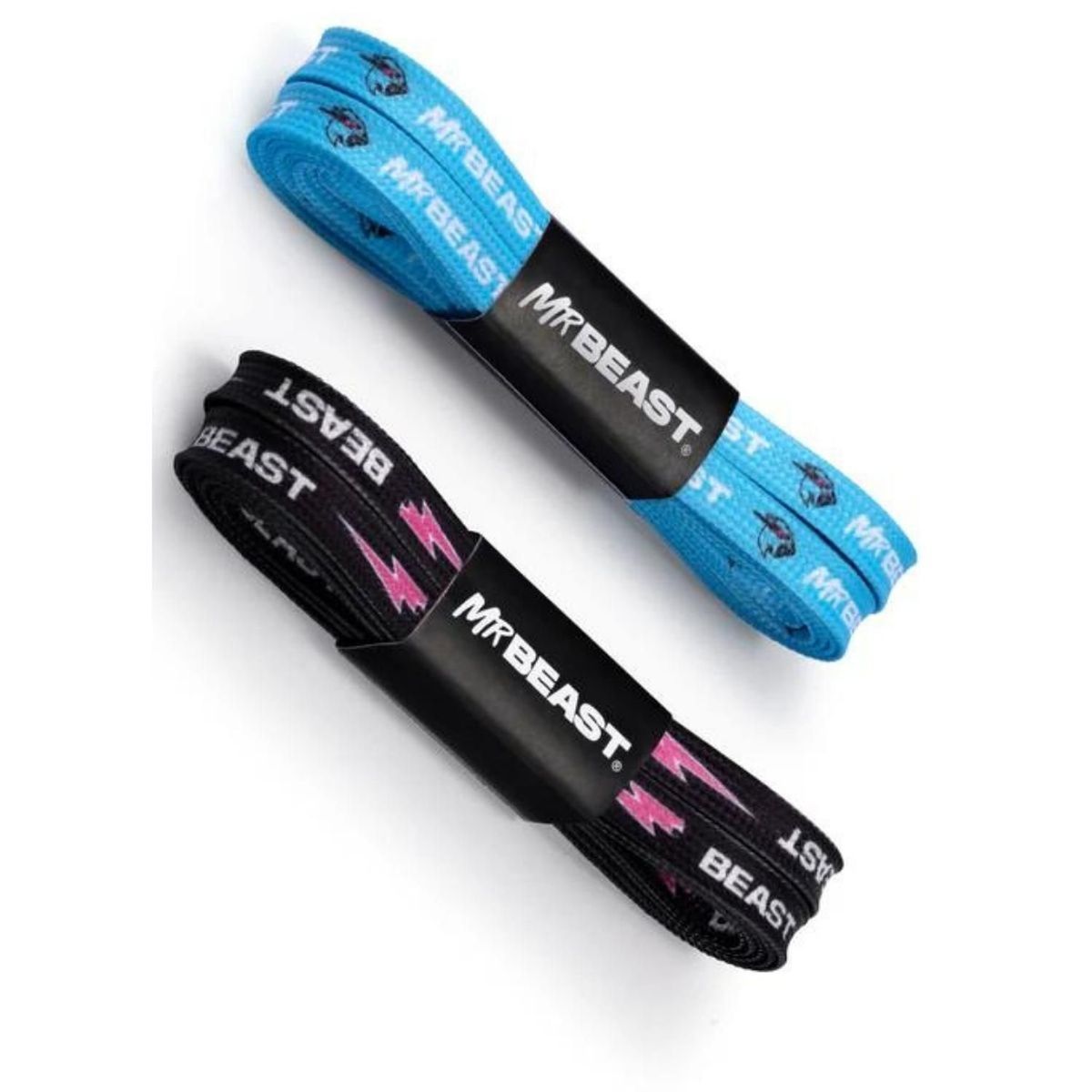 GENERICO - Pasadores Mr Beast Azul y Negro - Packx2