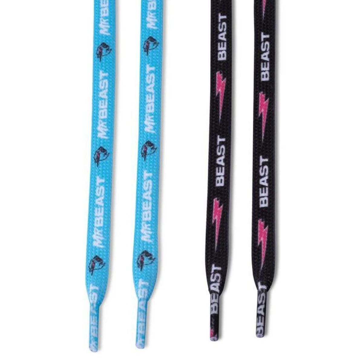 GENERICO - Pasadores Mr Beast Azul y Negro - Packx2