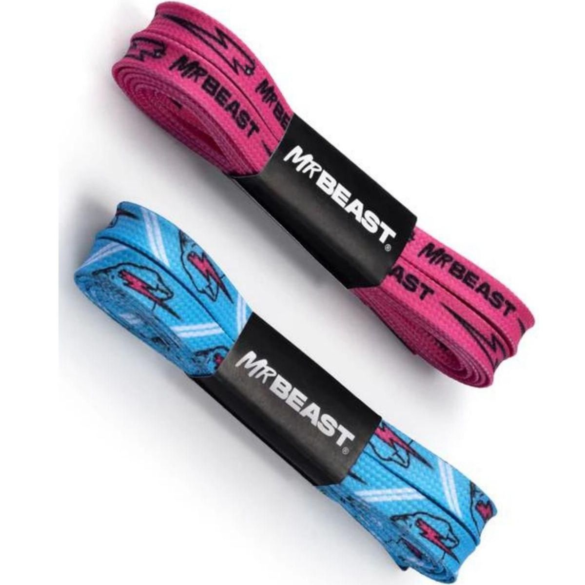 GENERICO - Pasadores Mr Beast Azul y Rosa - Packx2