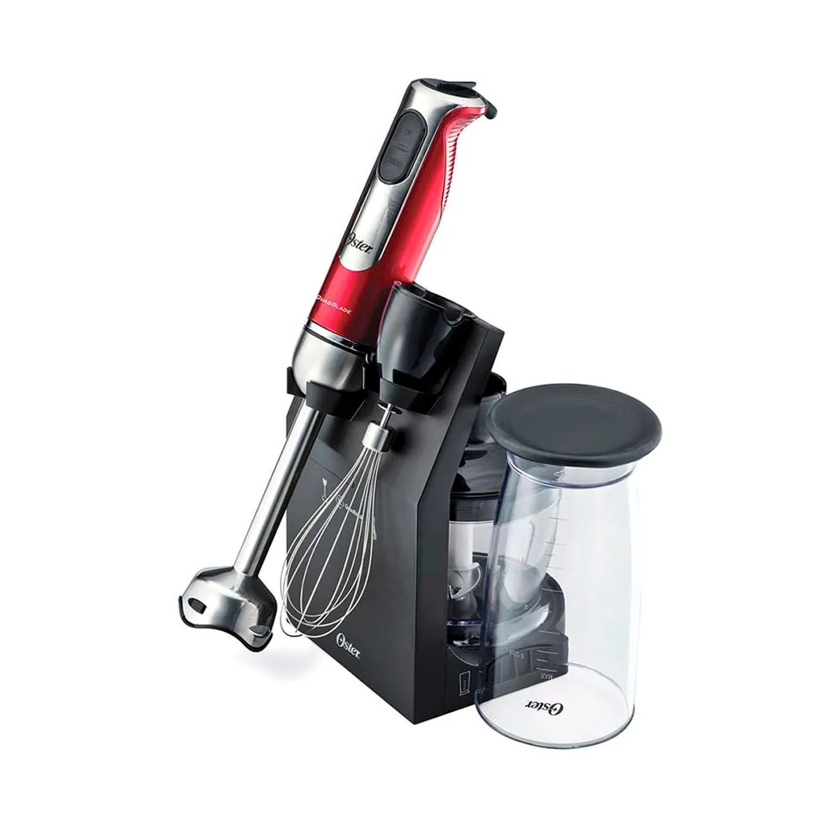 OSTER - Batidora De Inmersión OSTER Con Accesorios FPSTHB2801 Rojo
