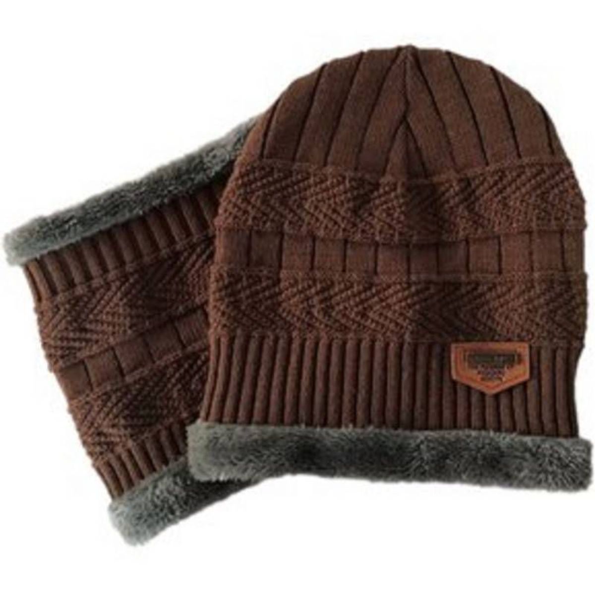 GENERICO - Conjuntos Gorro con Cuellera con Forro de Peluche Antialérgico