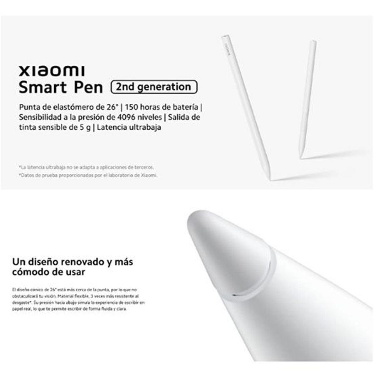 XIAOMI - Xiaomi Smart Pen - Segunda Generación para Xiaomi Pad 5 y Xiaomi Pad 6