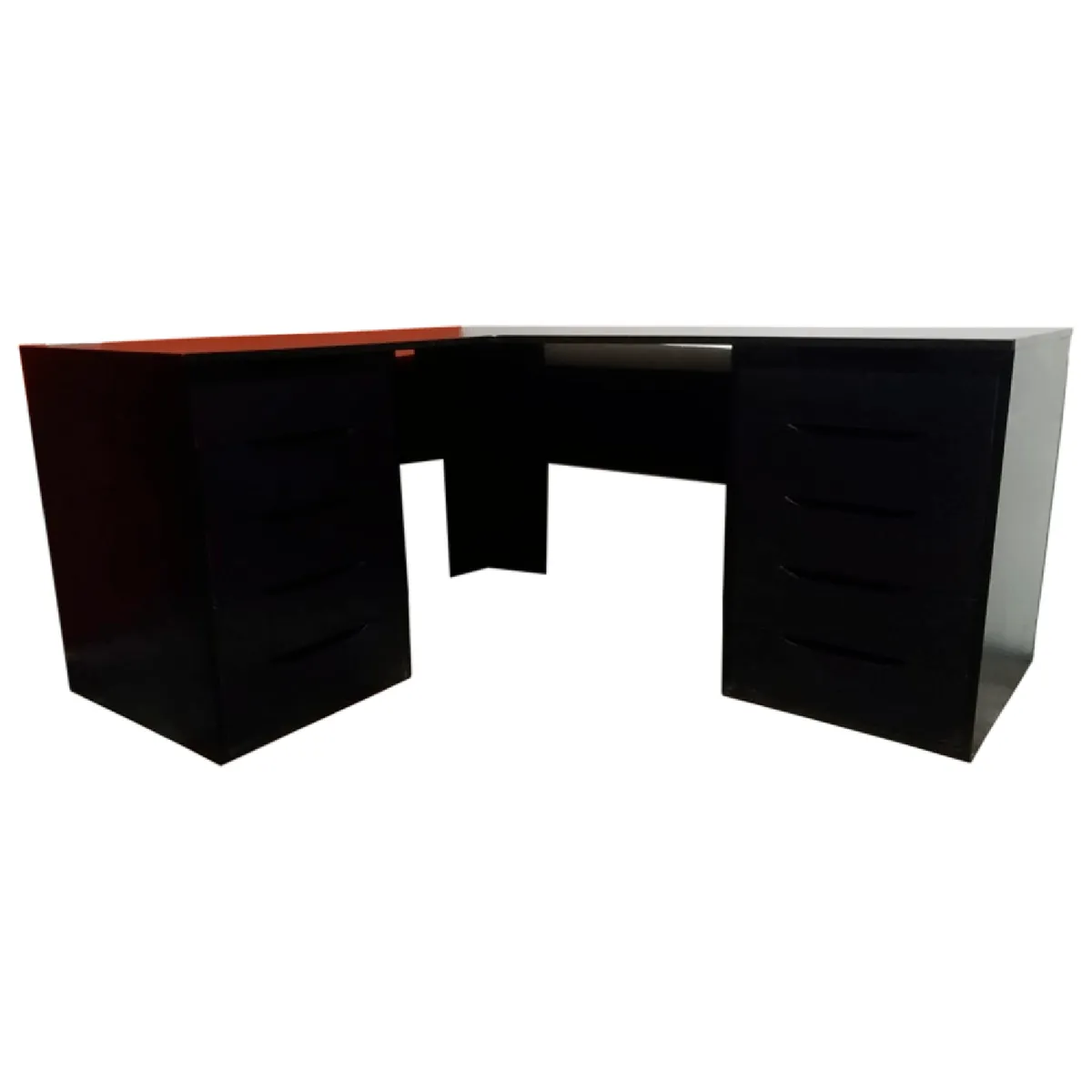 MUEBLES CRISOSTOMO - Escritorio Gamer en L de Melamina Negro