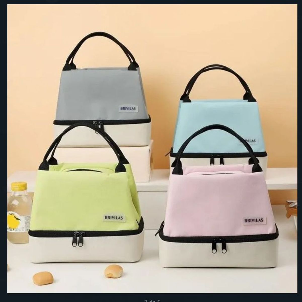 GENERICO - LONCHERA DOBLE AISLAMIENTO color  verde