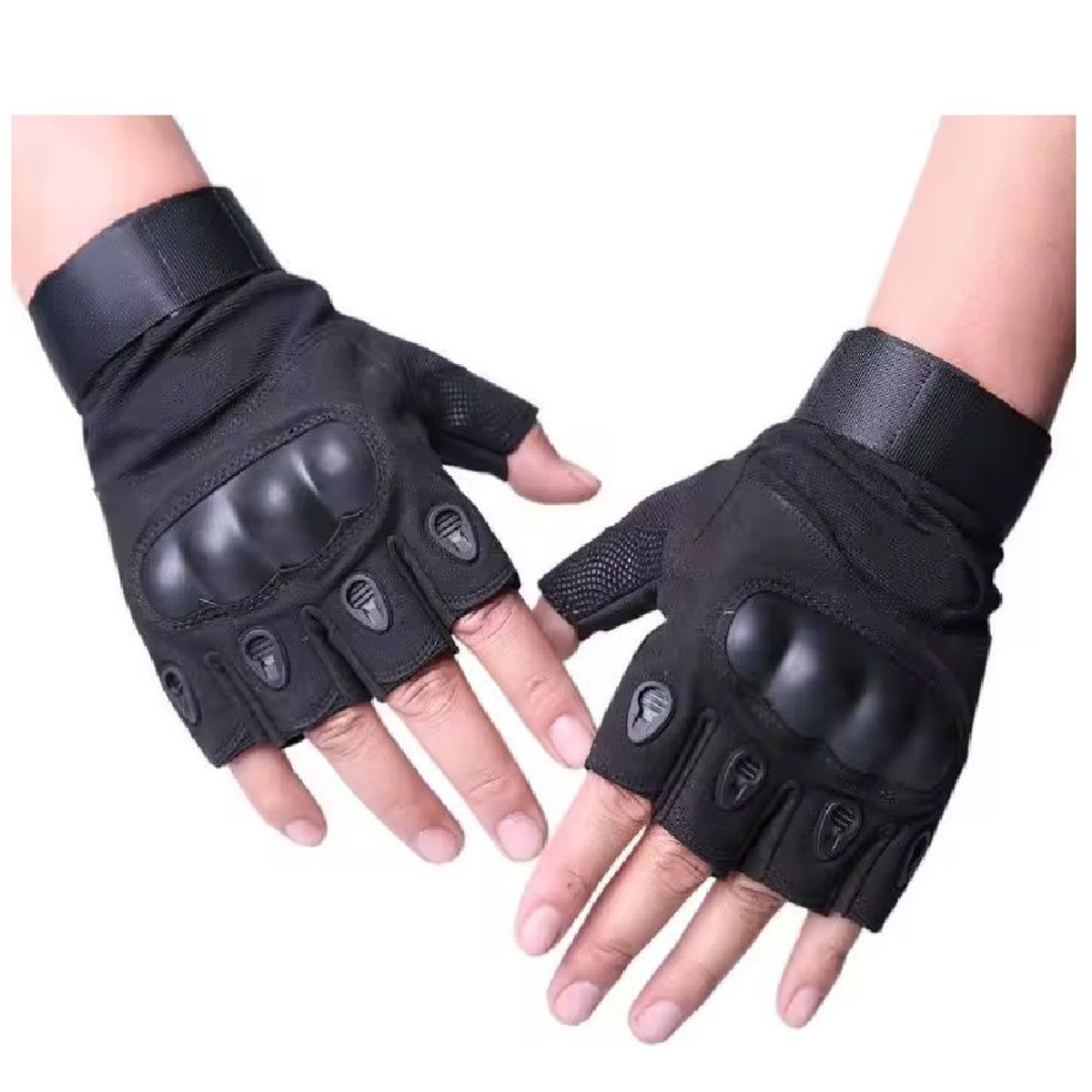 GENERICO - Guantes Tácticos Nudillos Reforzados - Negro Talla M