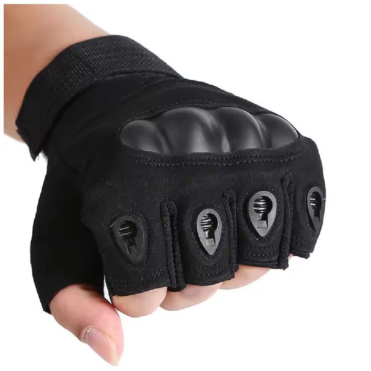 GENERICO - Guantes Tácticos Nudillos Reforzados - Negro Talla M