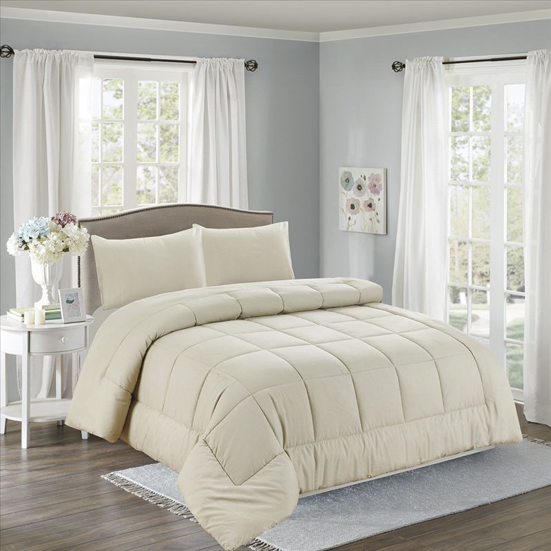 CASATEX - Edredón + Juego de sábanas Queen size 100% Algodón