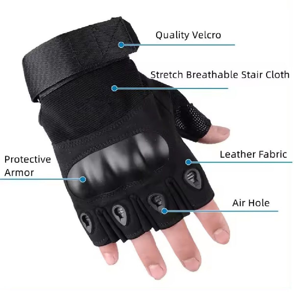 GENERICO - Guantes Tácticos Nudillos Reforzados - Verde Talla XL