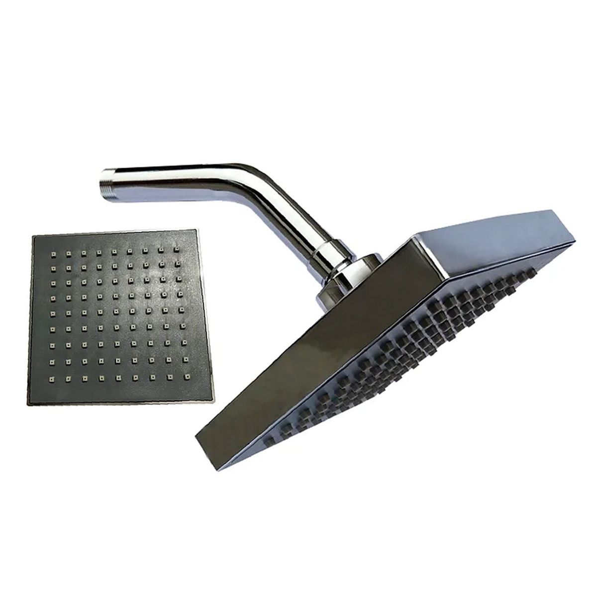 GENERICO - Cabezal Ducha Española 6" para agua caliente y fría Cromado