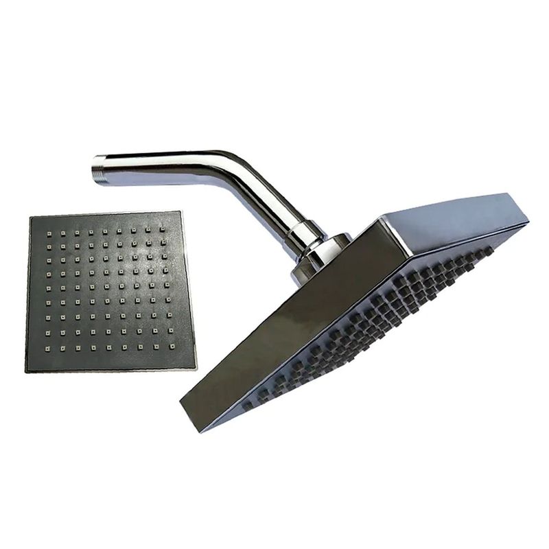 GENERICO - Cabezal Ducha Española 6" para agua caliente y fría Cromado