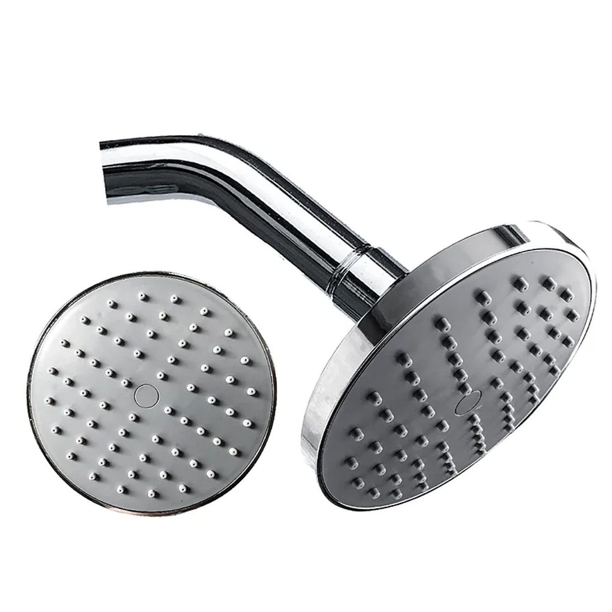 GENERICO - Cabezal Ducha Española 6" para agua caliente y fría Cromado