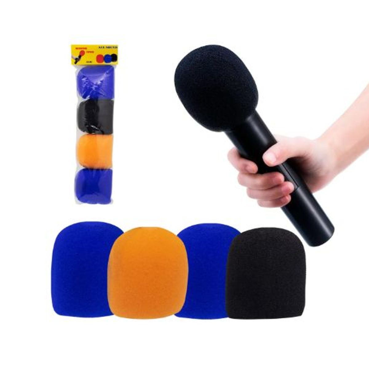 GENERICO - Esponja para Micrófono de Mano Set 4 und EM-MIC