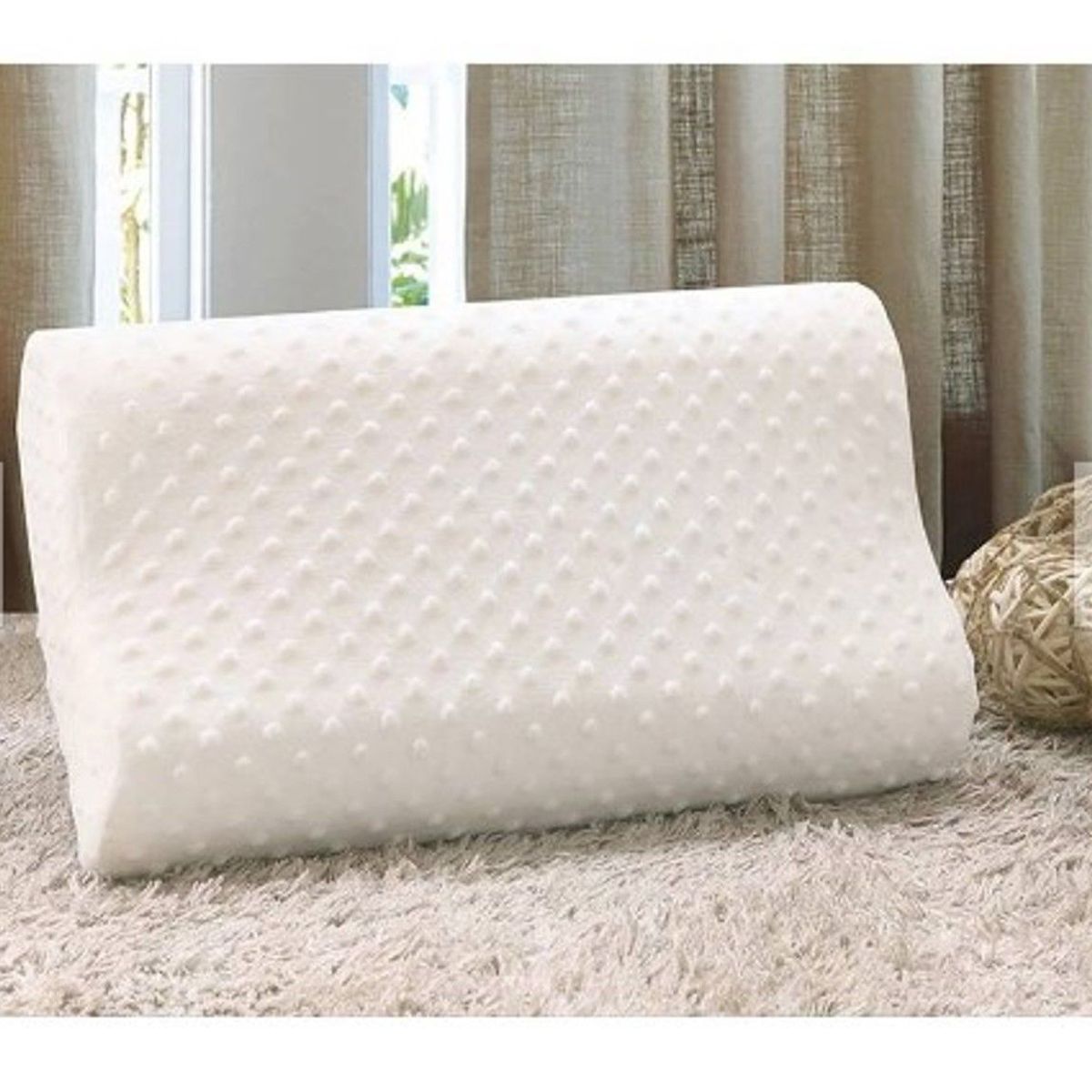 GENERICO - ALMOHADA MEMORY PILLOW DE LATEX +Funda con Cierre.