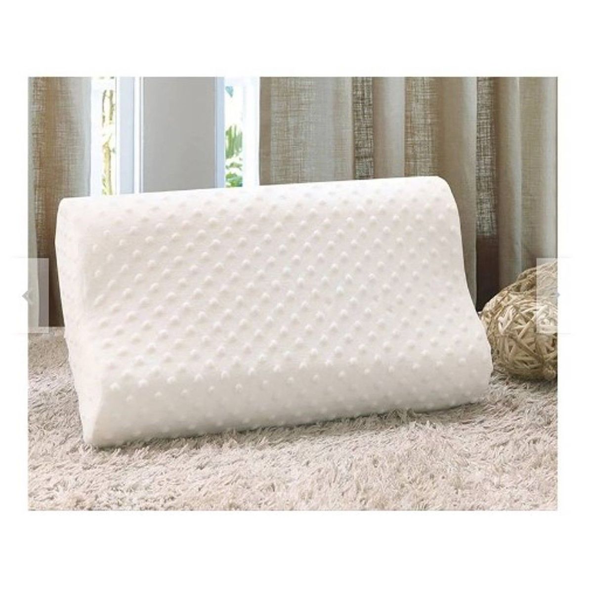 GENERICO - ALMOHADA MEMORY PILLOW DE LATEX +Funda con Cierre.