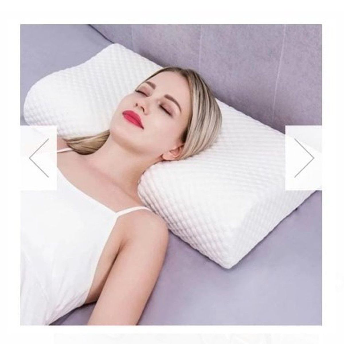 GENERICO - ALMOHADA MEMORY PILLOW DE LATEX +Funda con Cierre.