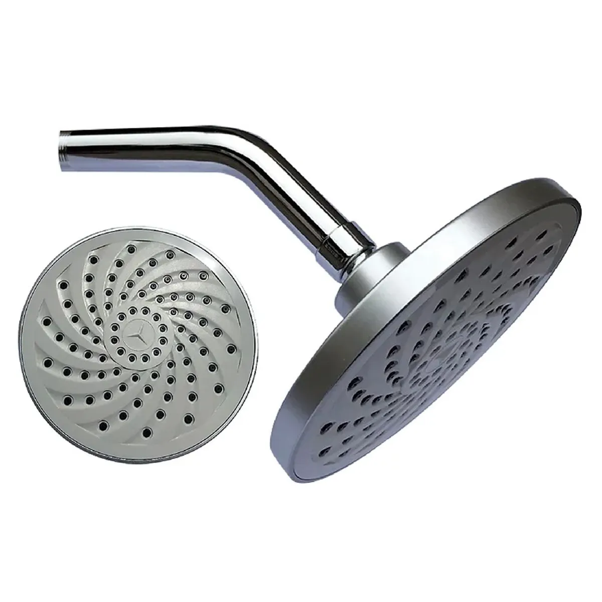 XM - Cabezal Ducha Española 6" para agua caliente y fría Cromado