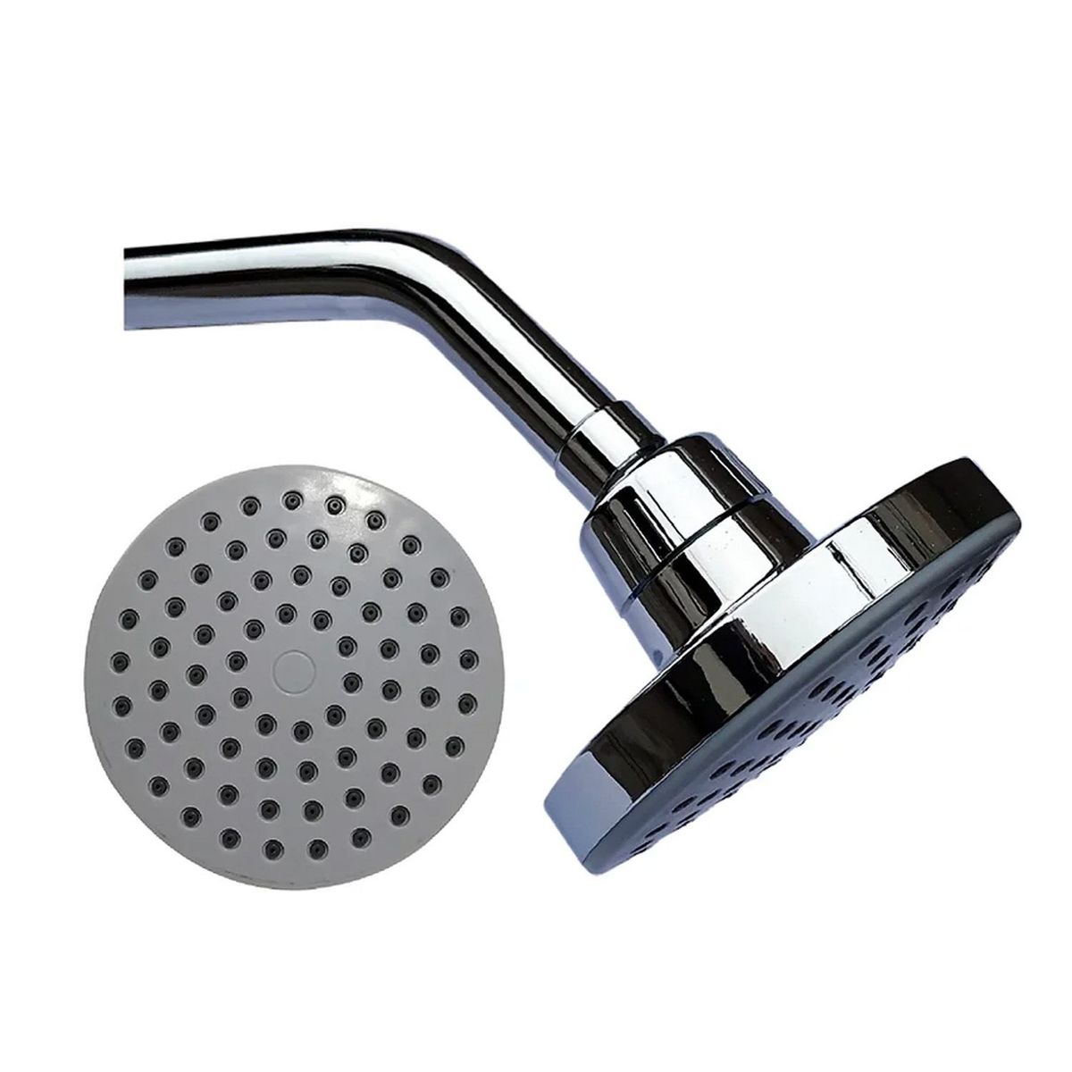 XM - Cabezal Ducha Española 6" para agua caliente y fría Cromado