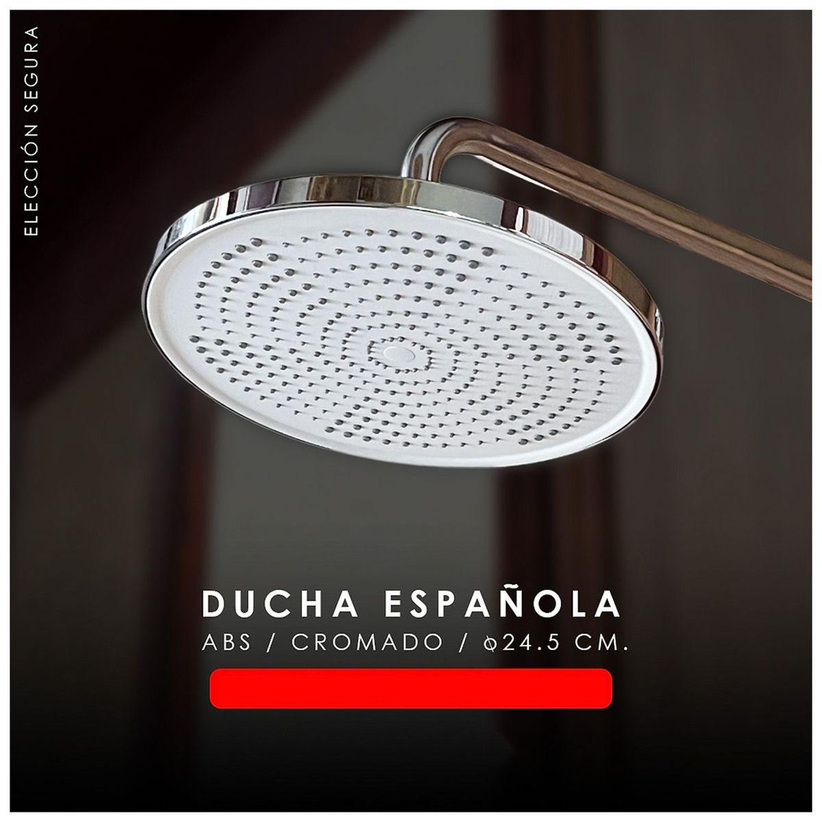 GENERICO - Difusor Cabeza Ducha Española 10" para agua caliente y fría