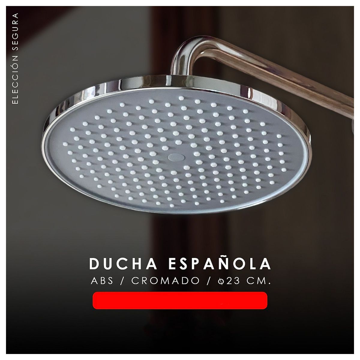 GENERICO - Difusor Cabeza Ducha Española 9" para agua caliente y fría