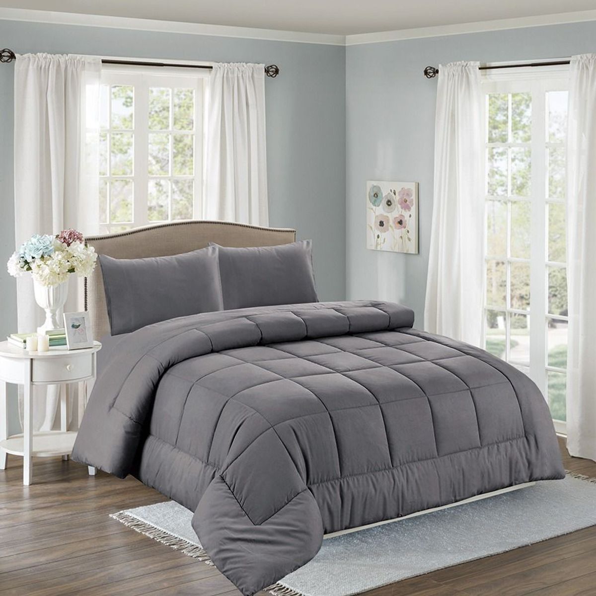 CASATEX - Edredón + Juego de sábanas King size 100% Algodón