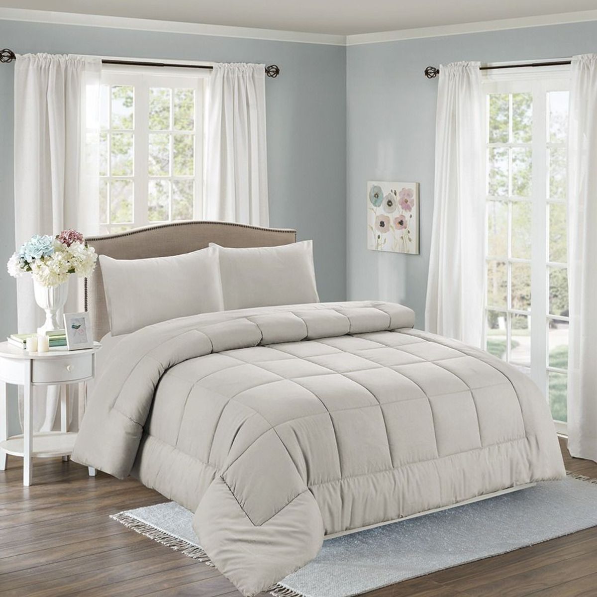 CASATEX - Edredón + Juego de sábanas King size 100% Algodón