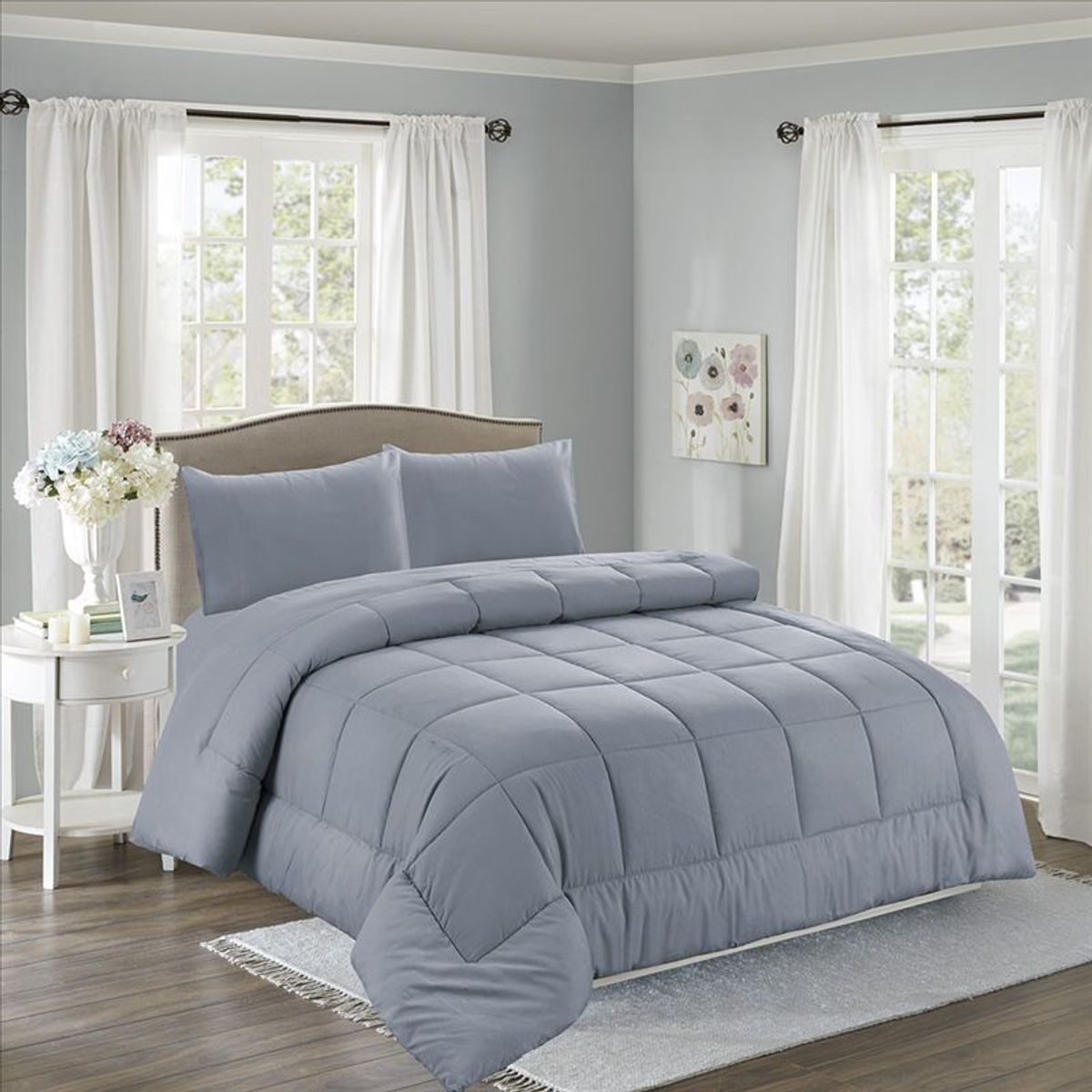 CASATEX - Edredón + Juego de sábanas King size 100% Algodón