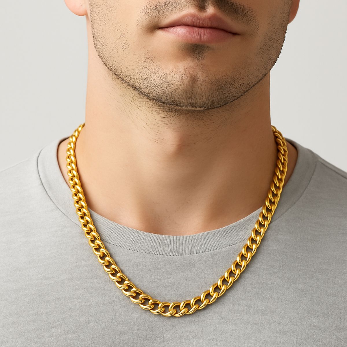 GENERICO - Cadena Lomo de Corvina Acero Inoxidable Hombre