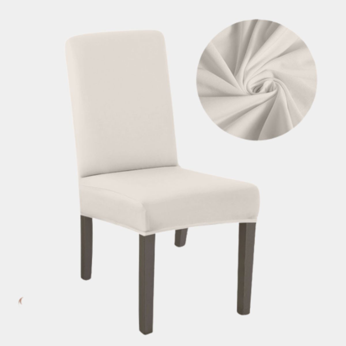 SALA FABULOSA - Funda protectora de silla Lycra Set 8 pzs blanco obsessed