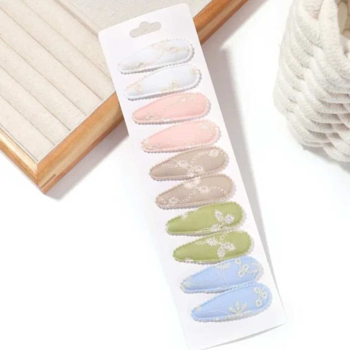 GENERICO - SET X10 GANCHOS FORRADOS PARA NIÑA