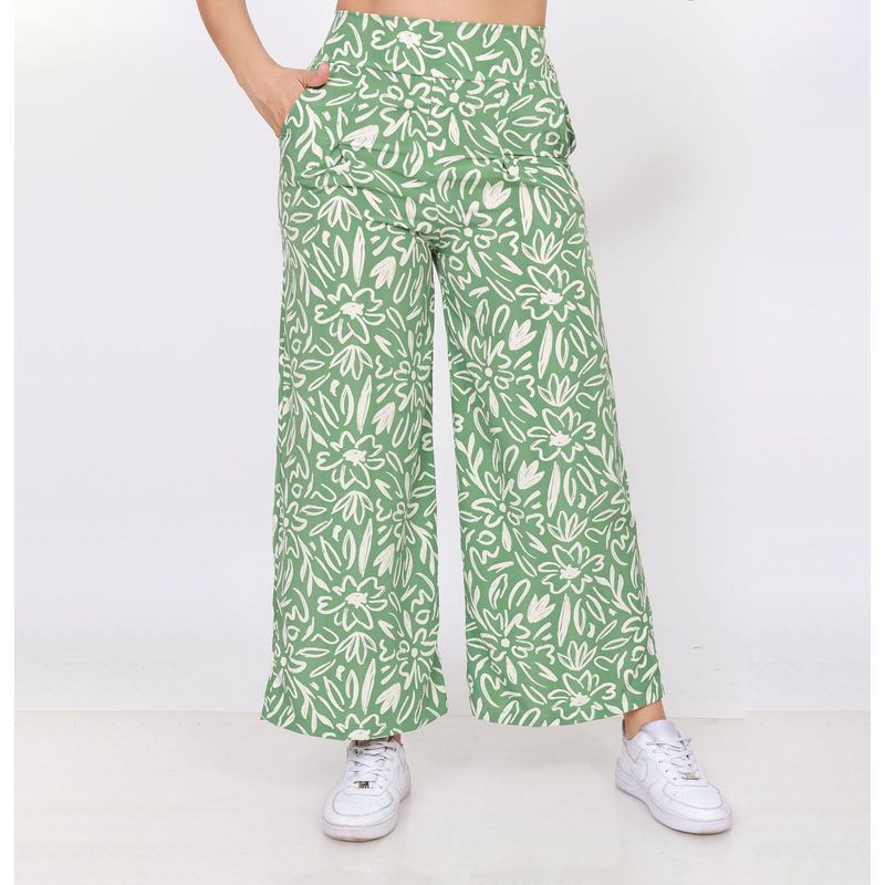 GENERICO - pantalon palazo mujer seda palazzo formal