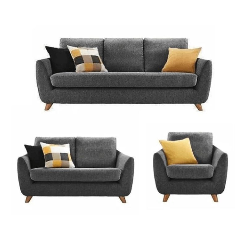 ALTO HOGAR - Juego de Sala 3 2 1 Tamahra Alto Hogar Gris Oscuro