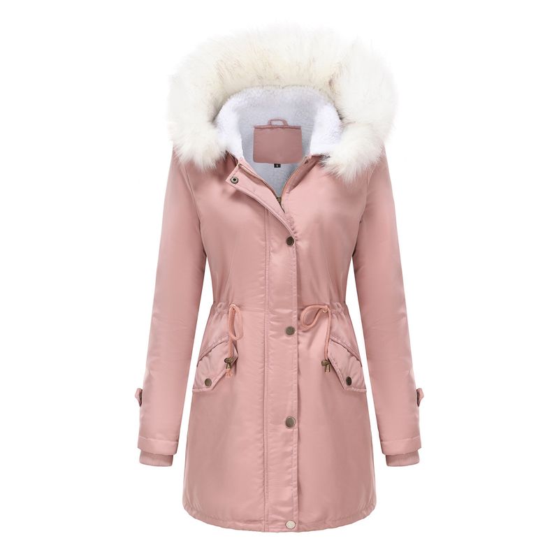 BLWOENS - Chaqueta térmica con capucha para mujeres-Rosa